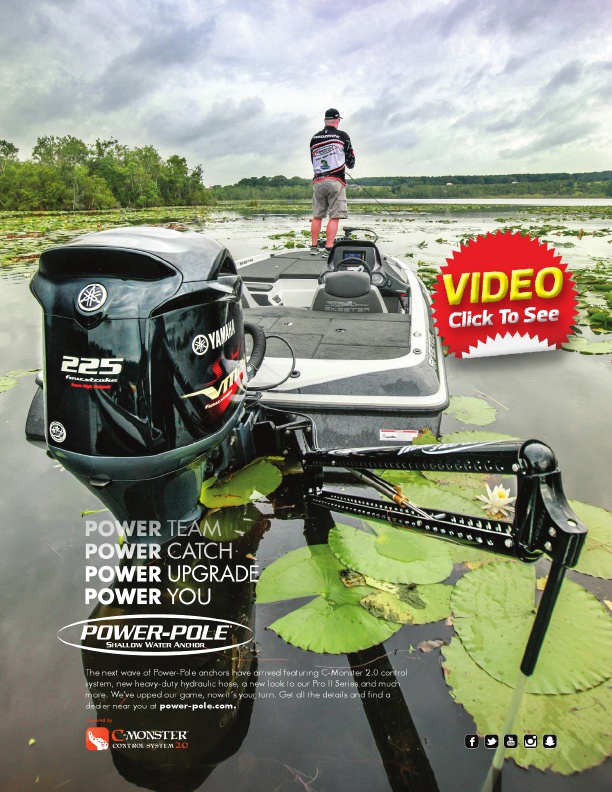 pro anglers with power pole tips, power pole review vides, bed fishing with power poles, shallow water anchor review
